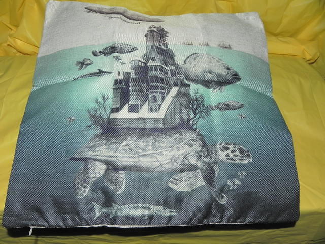 Turtle pillow cover