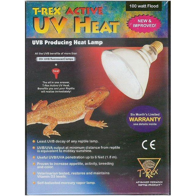 T-Rex Active uv heat lamp 100 watt