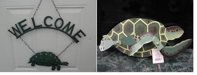 Welcome Turtle and Whirligig Turtle Donated by Paula Morris