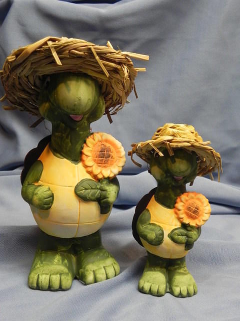 Terra Cotta Tortoise set