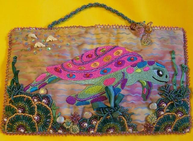 Beaded Sea Turtle Art