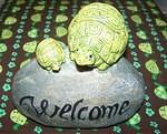 Turtle Welcome statue