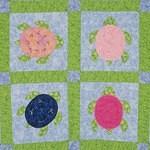 Turtle quilt for raffle close up