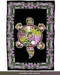 Psychedelic Turtle Tapestry 54x86 - Won by Barbara Dillard