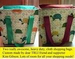 Turtle Shopping bags - Won by Amy Wachtel