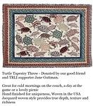 Turtle Tapestry Throw - Won by Carol Green-Clulow