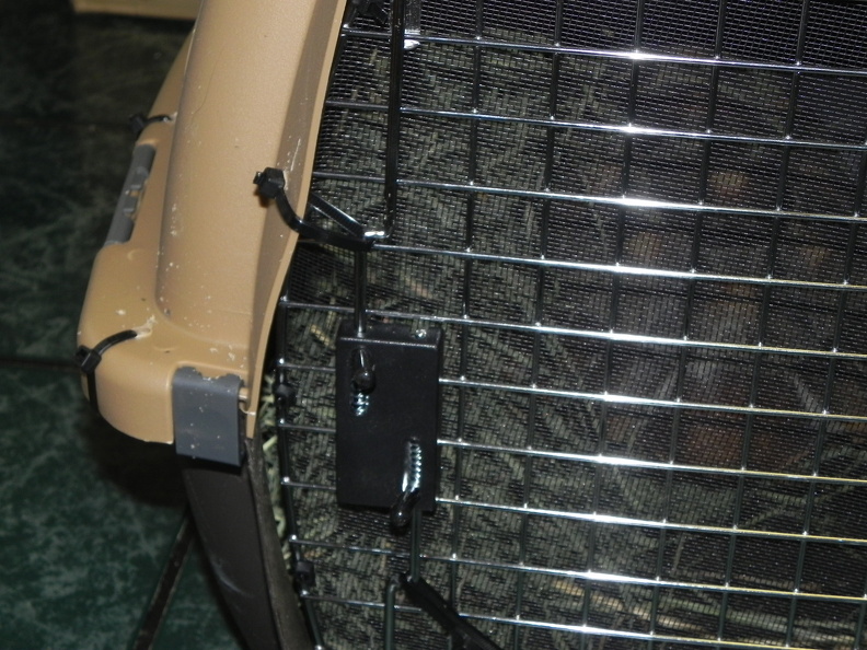 Crate door latch secured.JPG