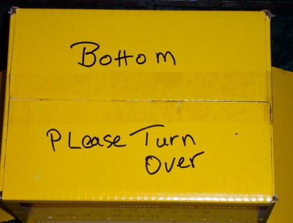 shipping box bottom view